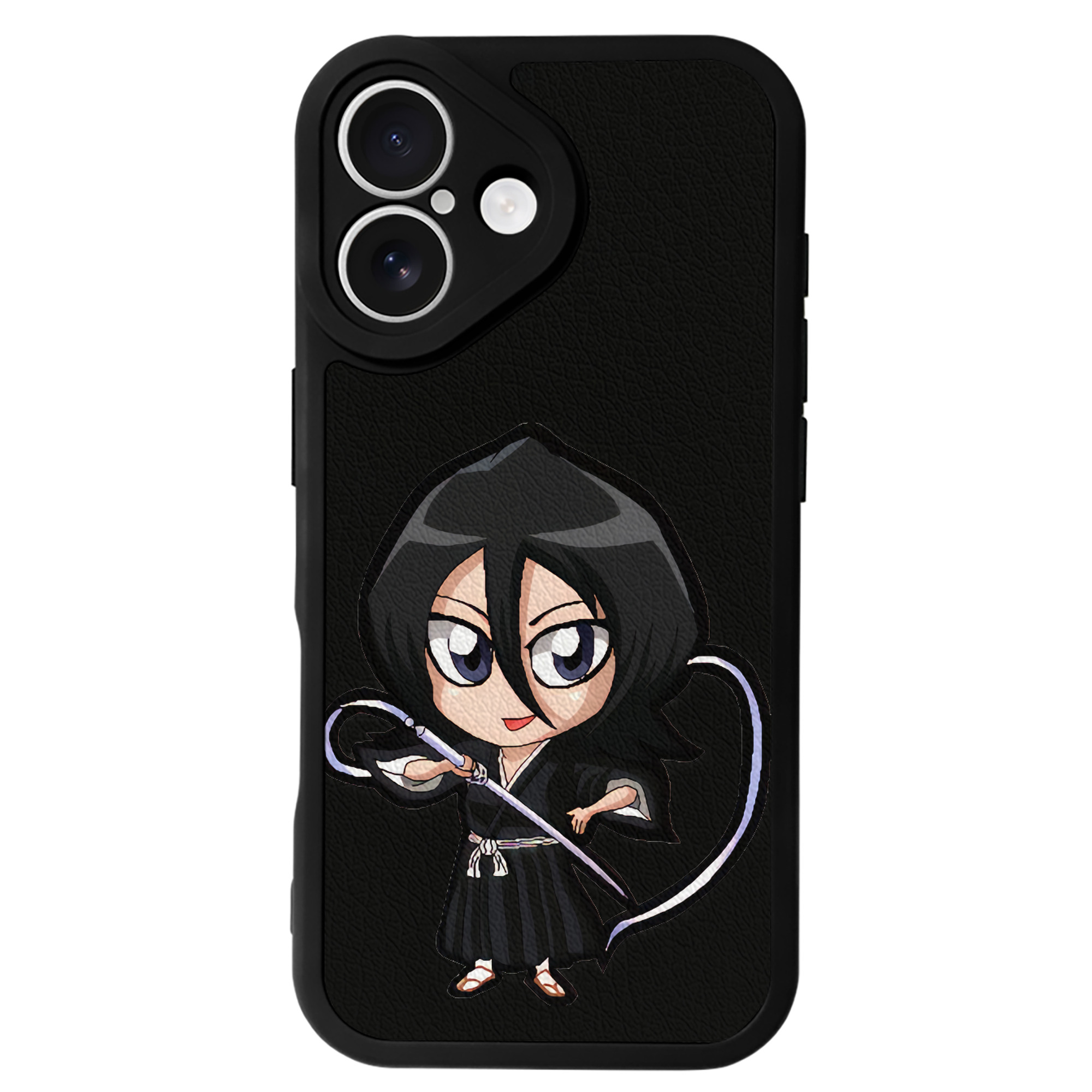 （画像用） ブリーチ 朽木ルキア BLEACH Kuchiki Rukia 【iPhone 16シリーズ対応】シリコンスマホケース（レザー調） 材質：シリコン